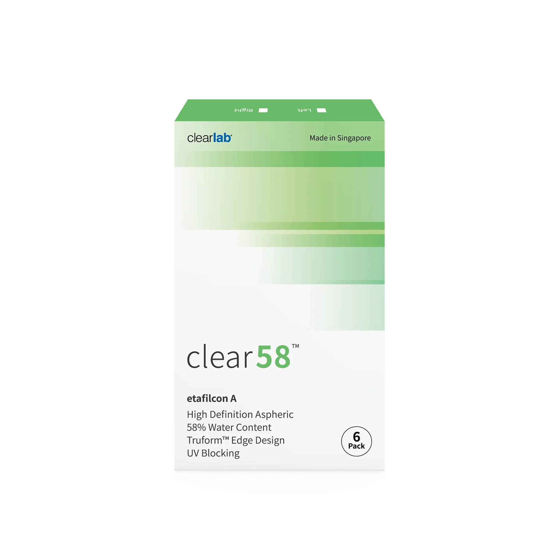 Clear 58 (1x6)